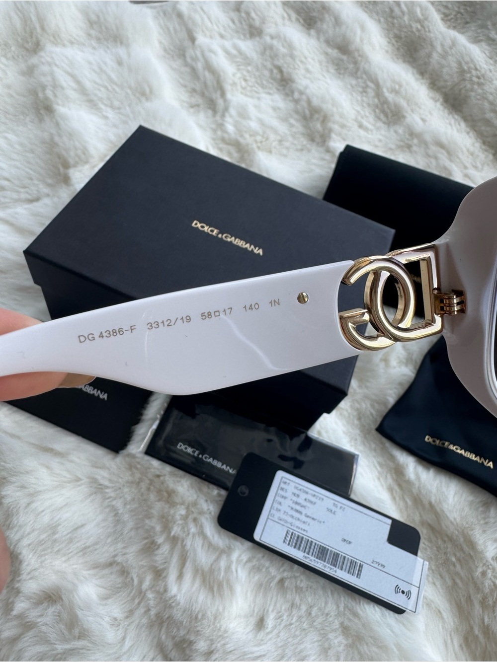 🤍Dolce & Gabbana White Square Sunglasses🤍 - Picture 7 of 8